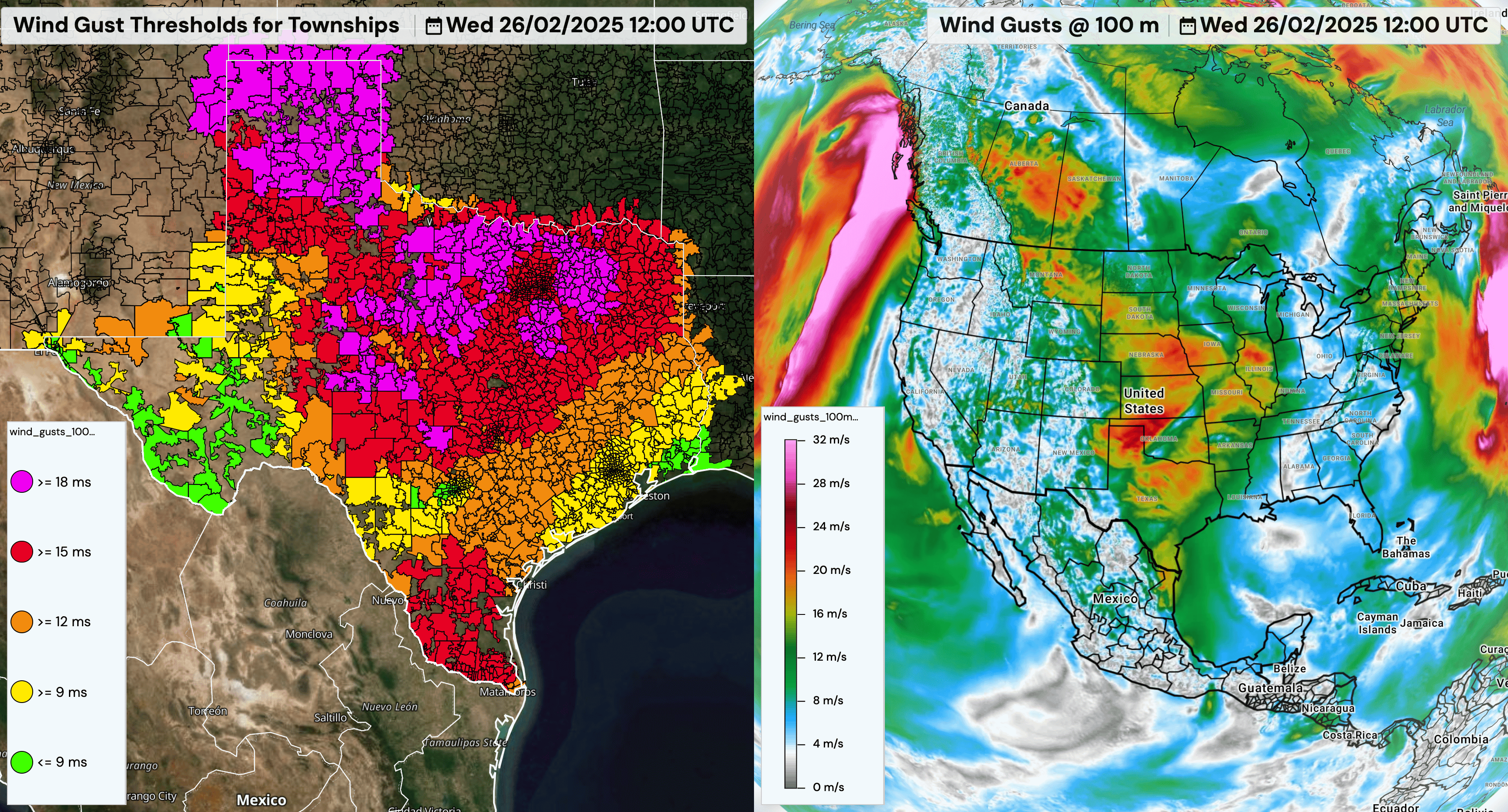 Wind thresholds texas 2025