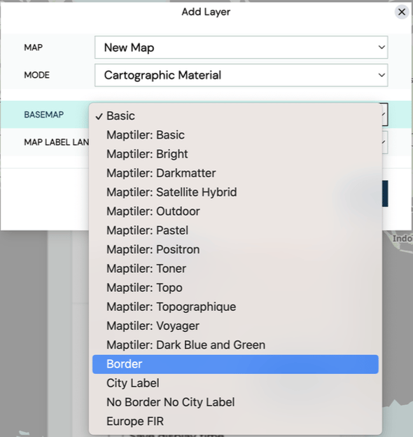 Cartographic Material Border