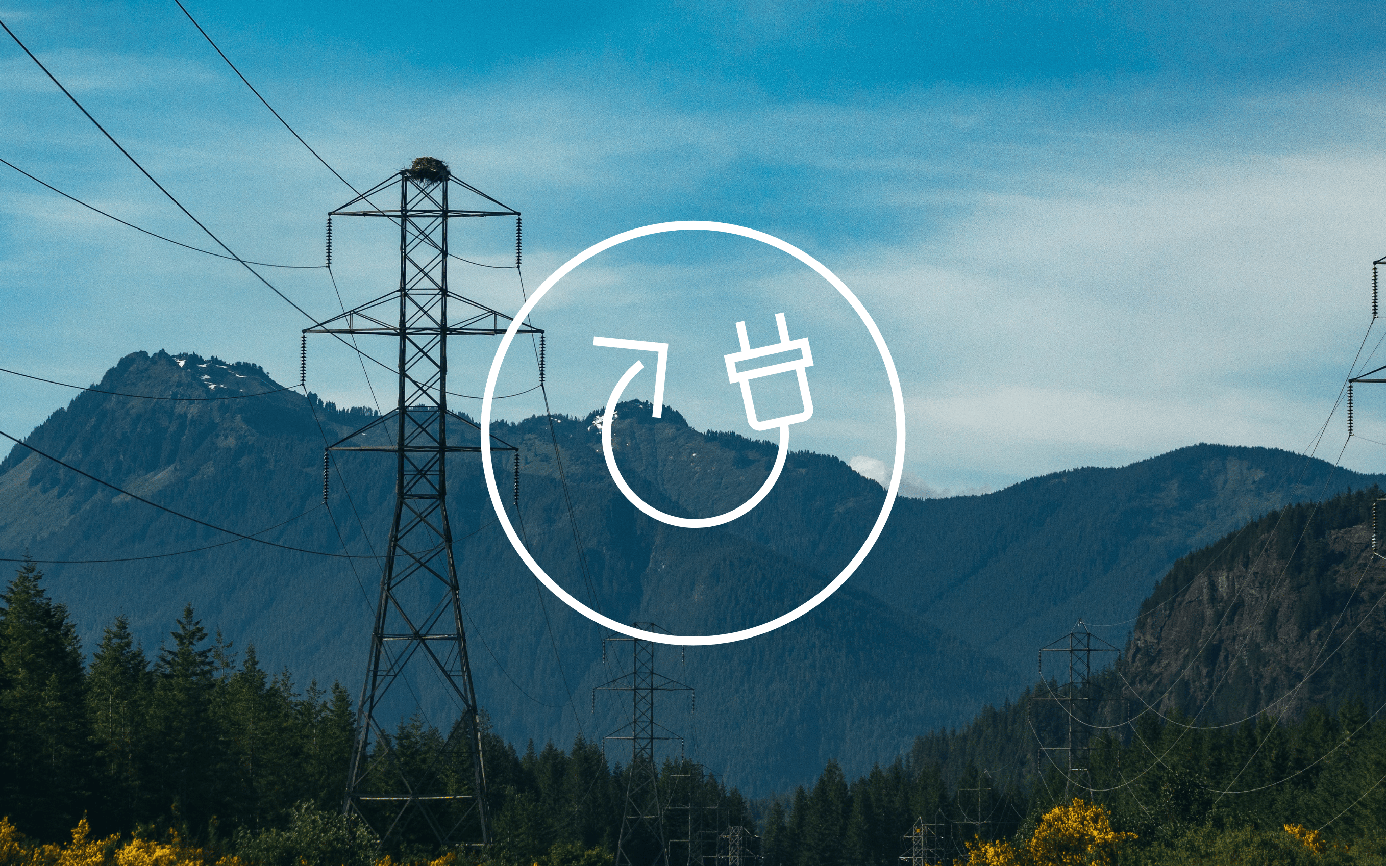 Icon on picture energy large