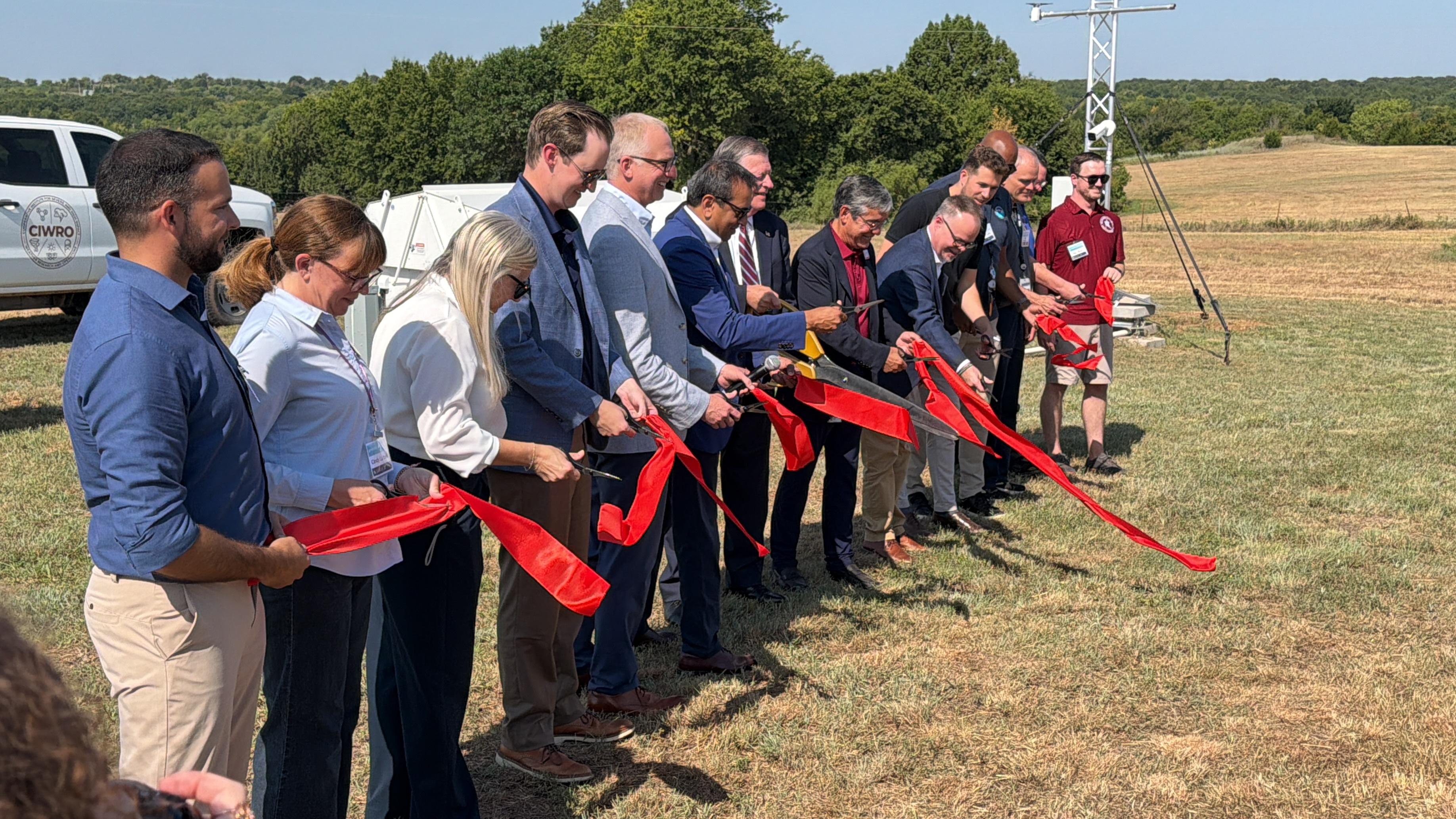 3 D Mesonet OK 2026 Ribbon Cutting Meteodrone