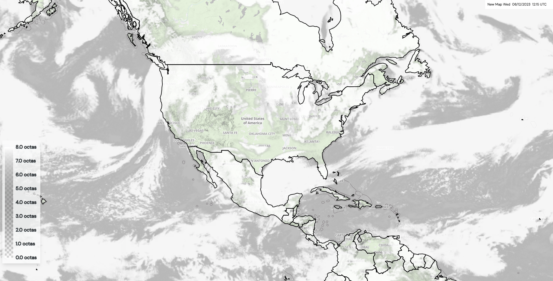 how to read cloud cover on weather map