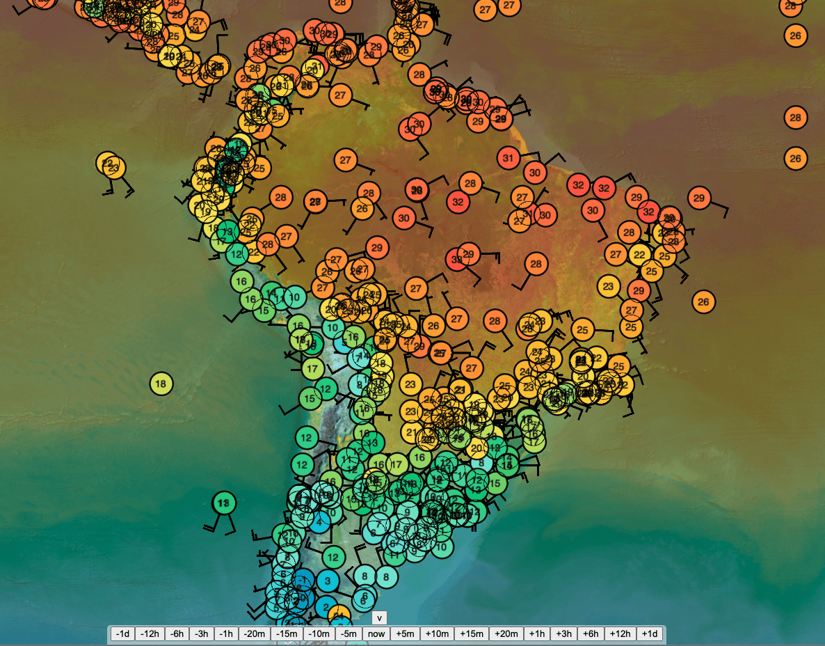 Vorher: Daten der brasilianischen Wetterstationen verfügbar bis zum 6. Juli 2022.