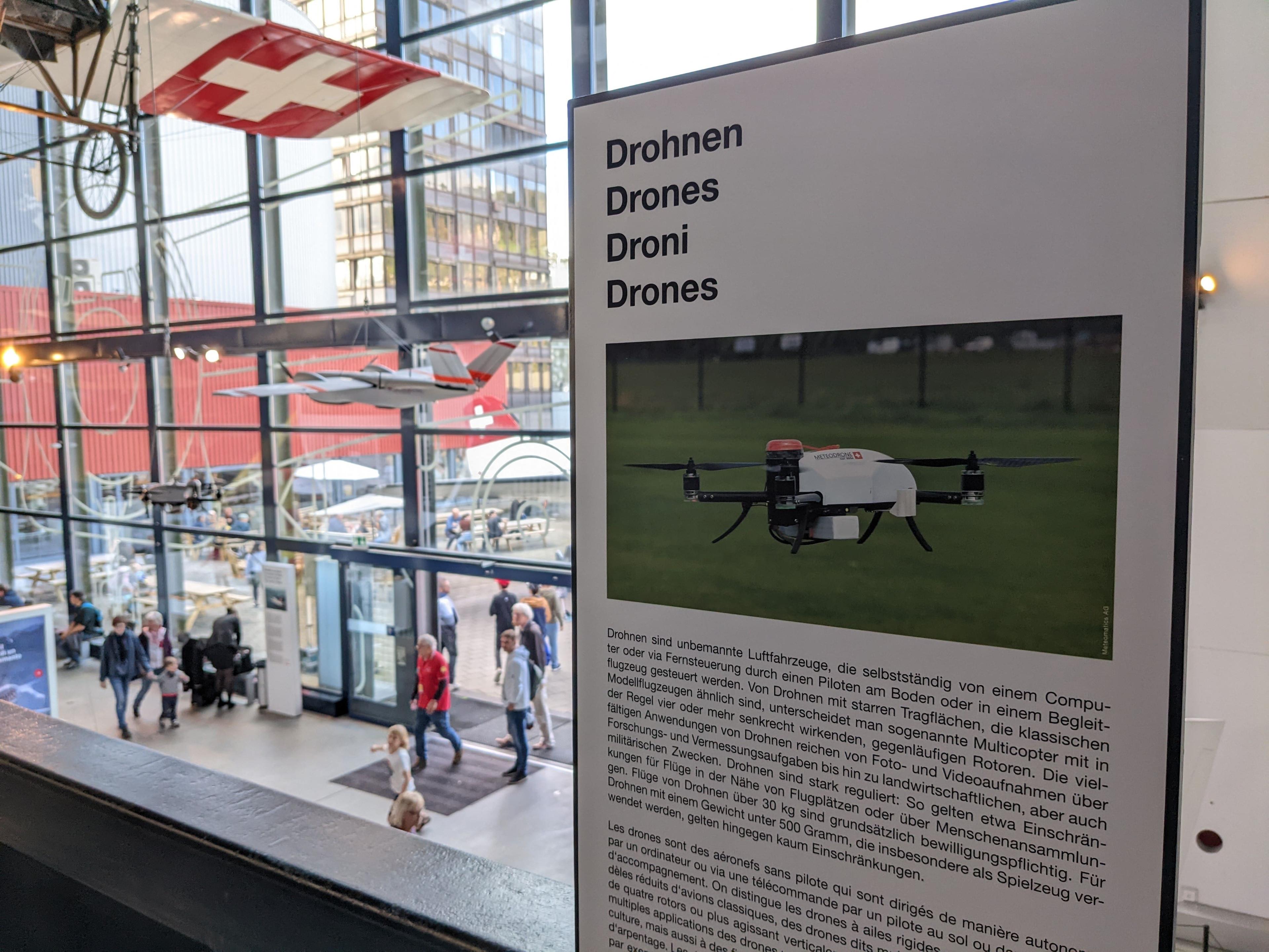 meteodrone at the swiss museum of transport