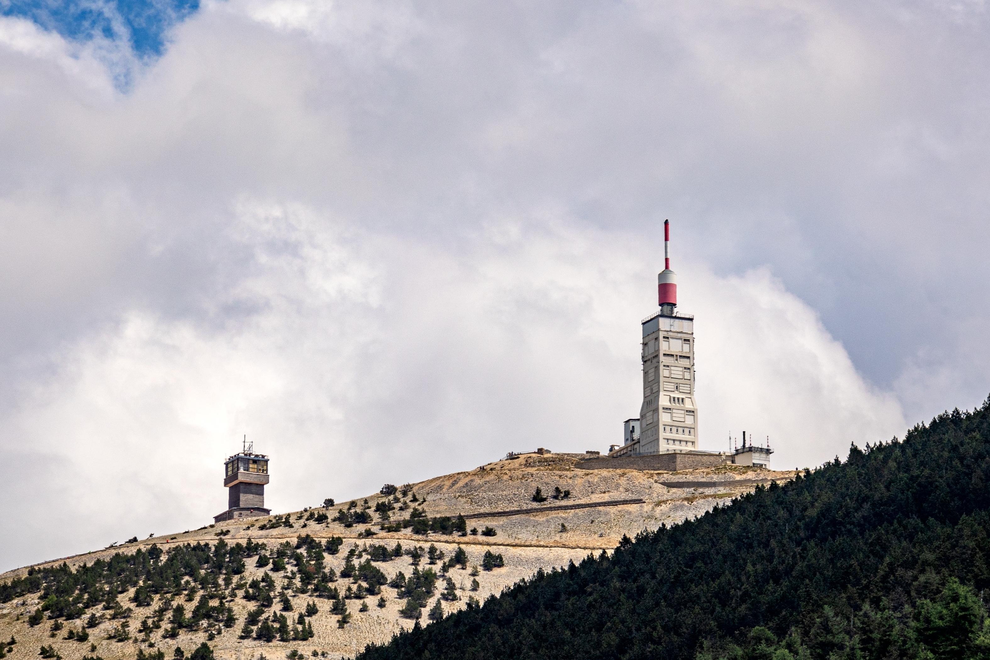 Weather station at the top of Mont Ventoux