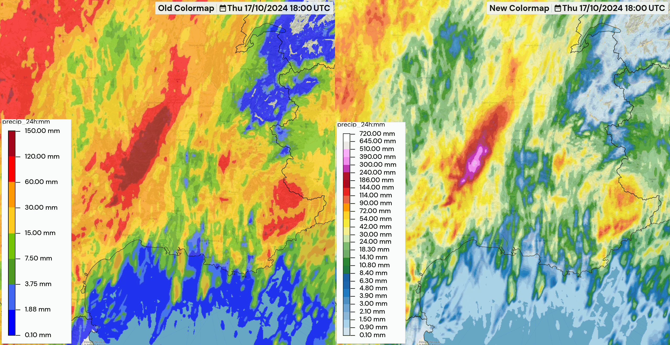 Precip colormap