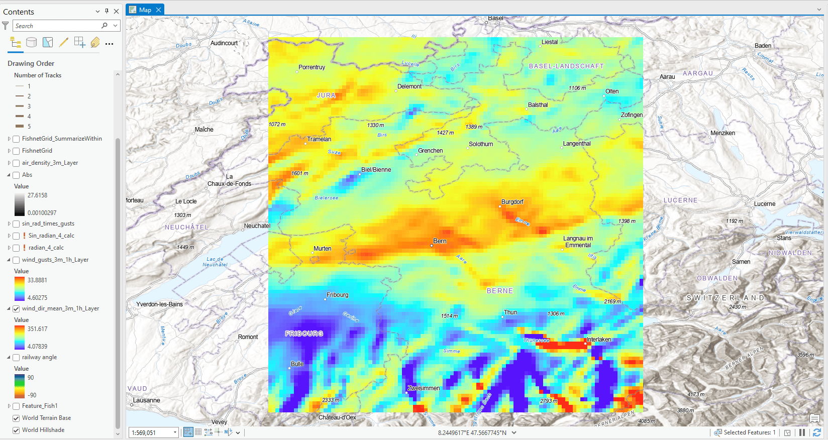 Figure 2: Example of a raster dataset