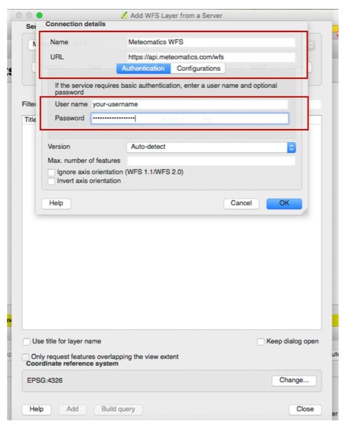 3 WFS QGIS connector