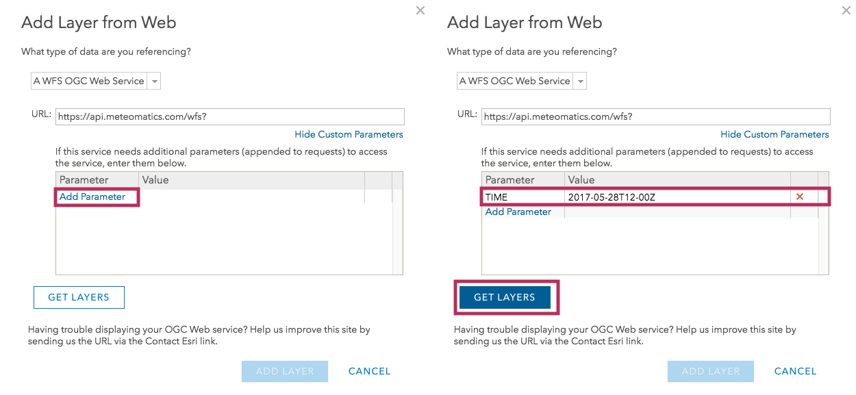 5 WFS online arcgis connector