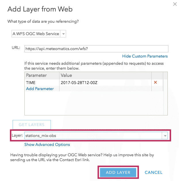 6 WFS online arcgis connector