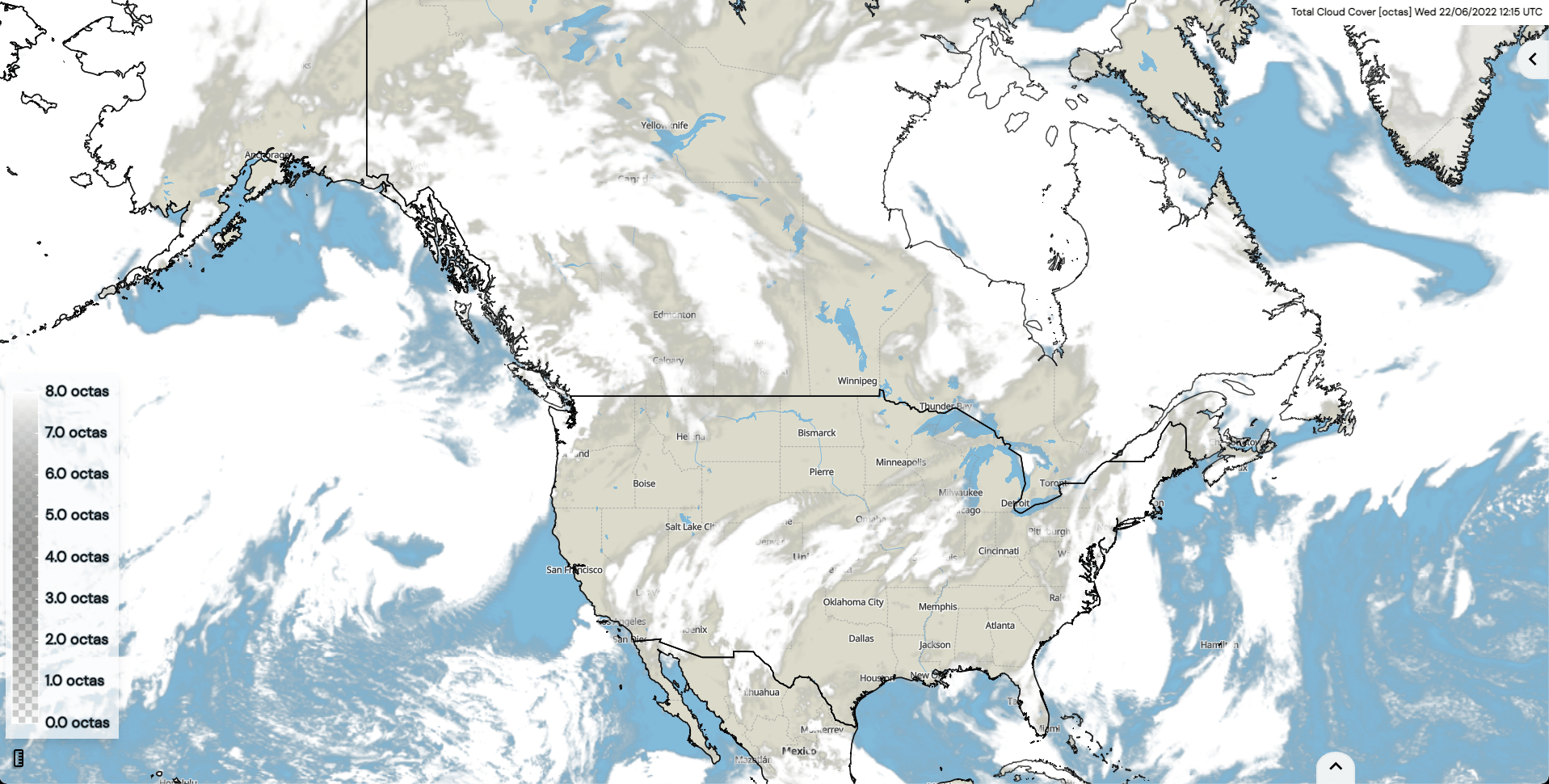 Cloud cover metx