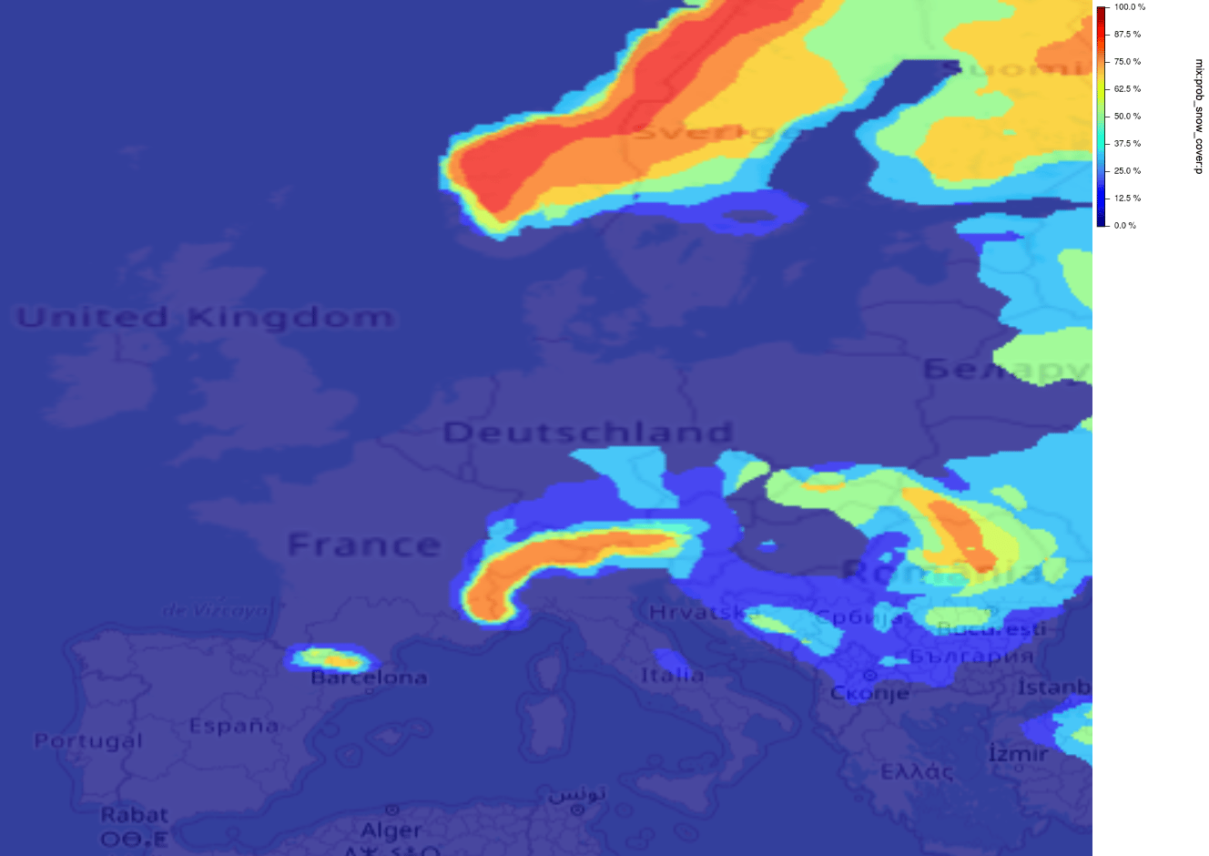 Derived parameters white christmas