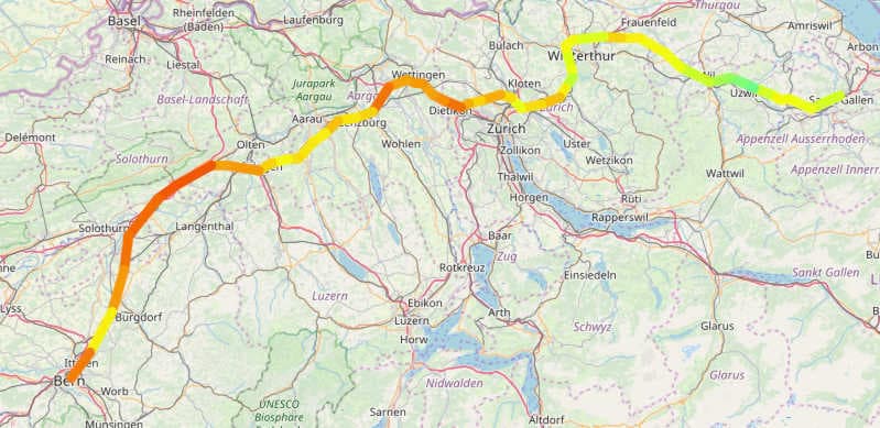 Land route query