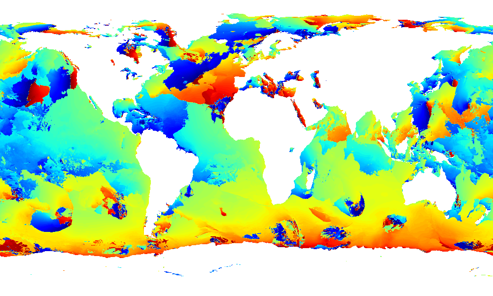 Mean wave direction first swell