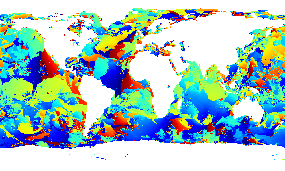 Mean wave direction second swell