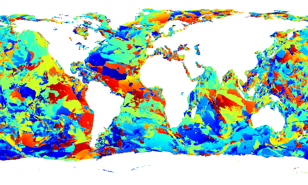 Mean wave direction third swell