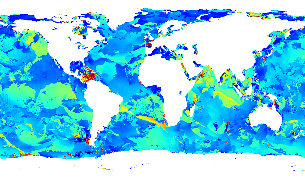 Mean wave period second swell