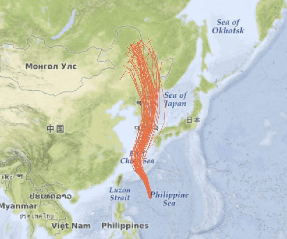 Typhoon maysak august2020