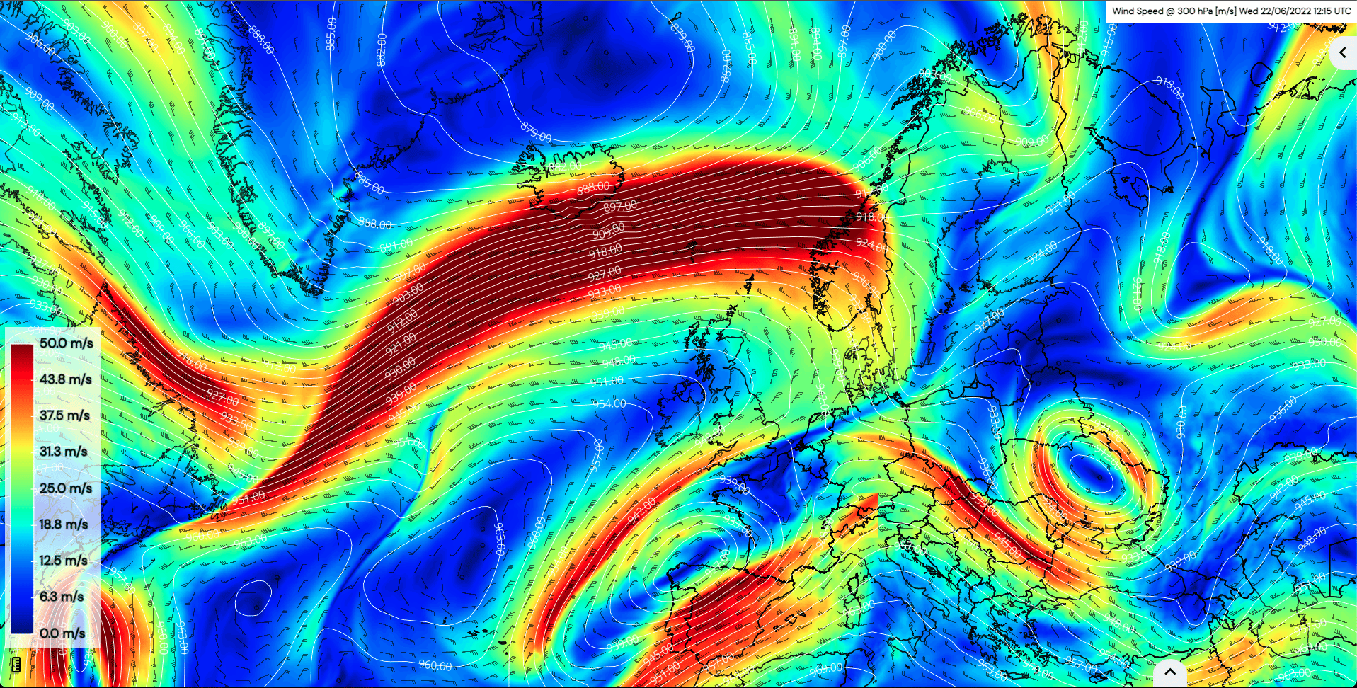 Wind speed 300h Pa metx