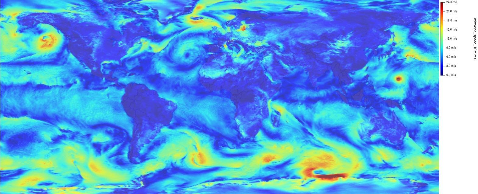 Windspeed htmlmap