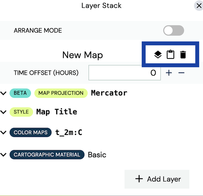 Layer Stack Options