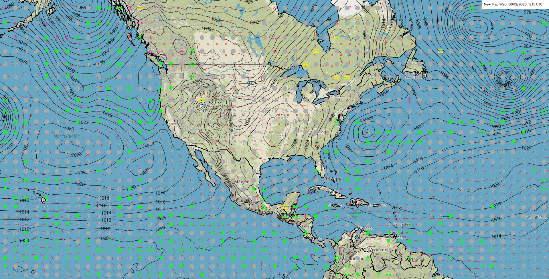 surface weather map