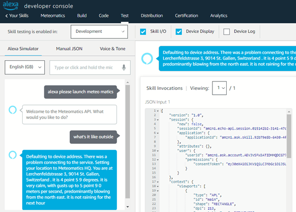 Amazon Alexa Skill Development Python Developing an Alexa Skill with Python | Meteomatics